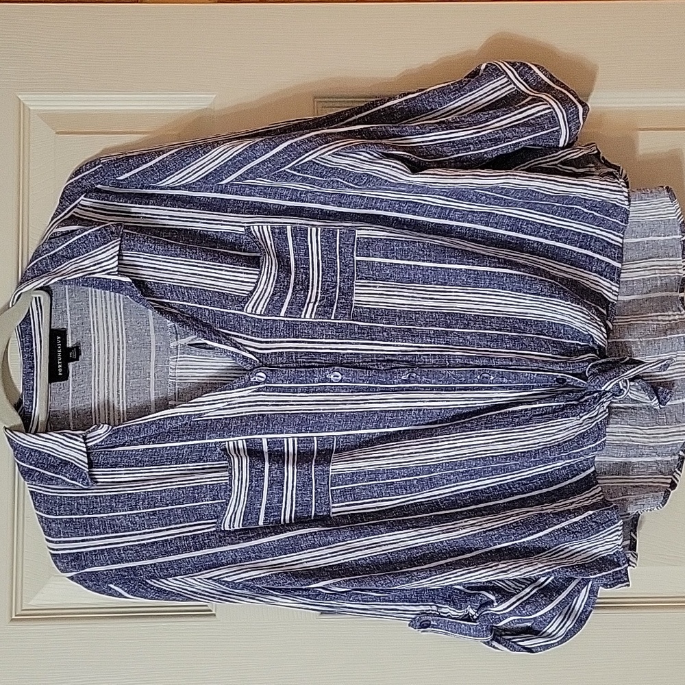 Fortune & Ivy Blue Blouse